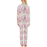 Coral Reef Pattern Print Design 03 Women's Long Pajama Set