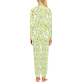 Tennis Pattern Print Design 01 Women's All Over Print Pajama Set