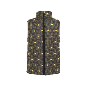 Casino Cards Suits Pattern Print Design 01 Men's Padded Vest