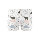 Polar bears star poka dot pattern Men's Swimming Trunks