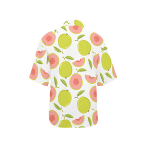 Guava pattern Women's All Over Print Hawaiian Shirt