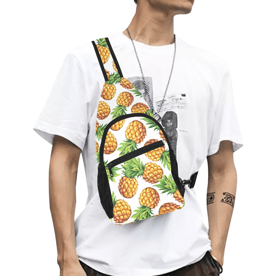 Pineapples design pattern All Over Print Chest Bag