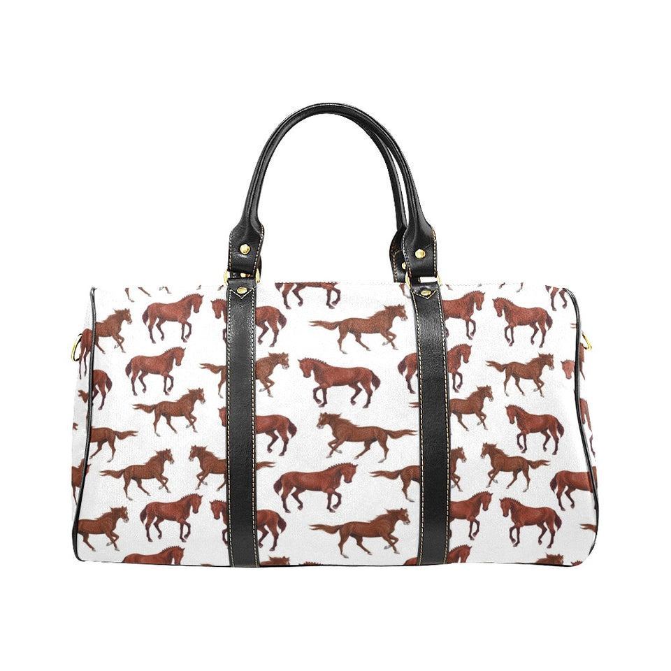 Horses running pattern background Travel Bag