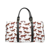 Horses running pattern background Travel Bag