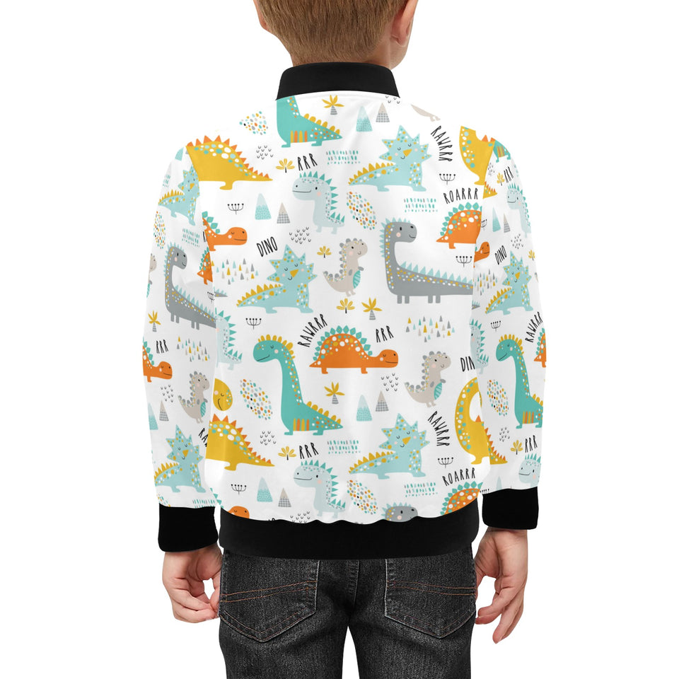 Cute funny kids dinosaurs pattern Kids' Boys' Girls' Bomber Jacket