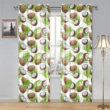Coconut Pattern Print Design 04 Gauze Curtain