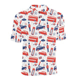 British Pattern Print Design 03 Men's All Over Print Polo Shirt