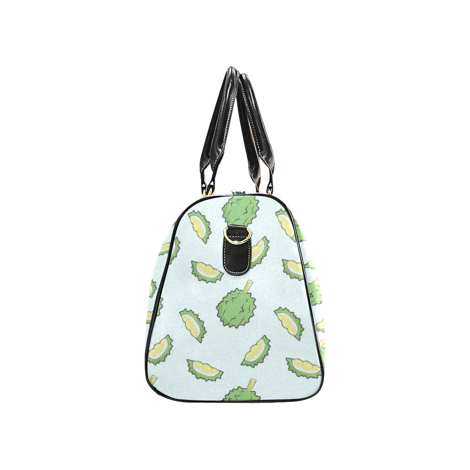 Durian pattern blue background Travel Bag