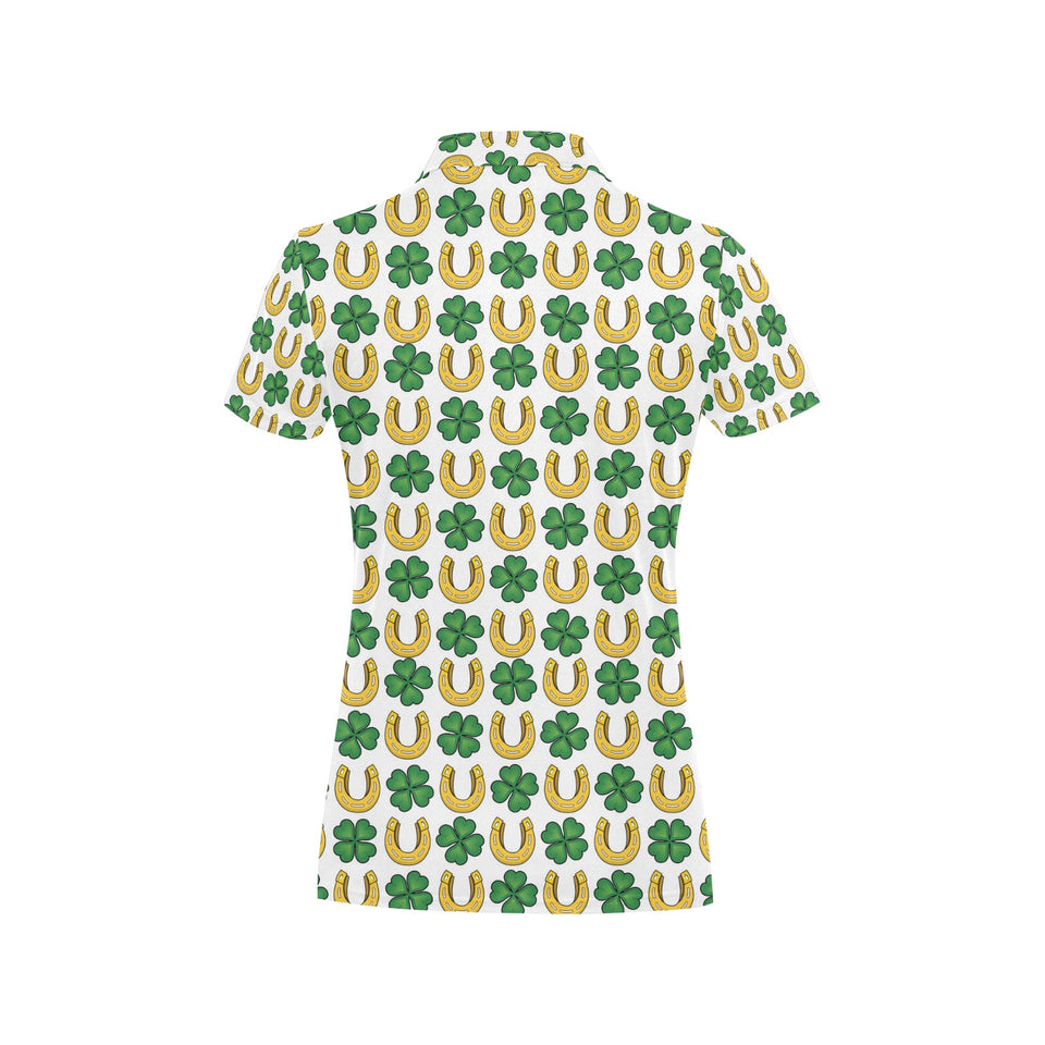Horseshoes Pattern Print Design 04 Women's All Over Print Polo Shirt