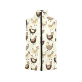 Cute rooster chicken cock Women's Padded Vest