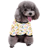 Teddy Bear Pattern Print Design 01 All Over Print Pet Dog Round Neck Fuzzy Shirt