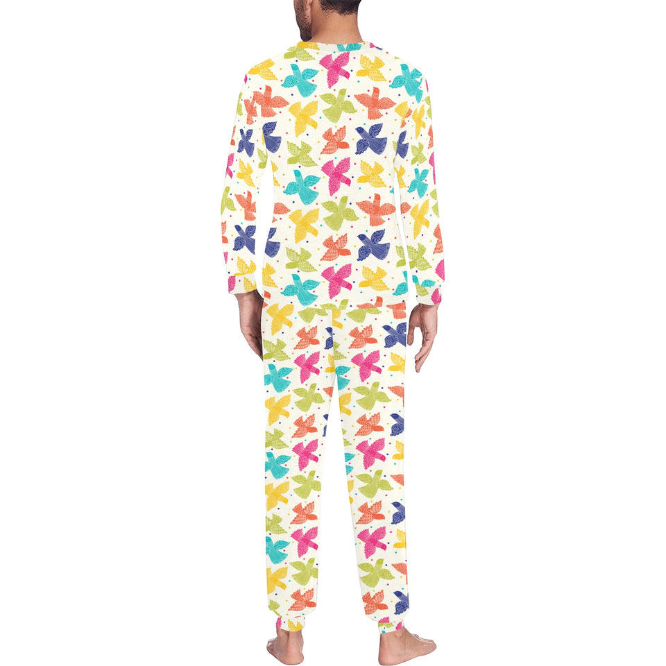 Pigeon Pattern Print Design 01 Men's All Over Print Pajama