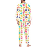 Pigeon Pattern Print Design 01 Men's All Over Print Pajama