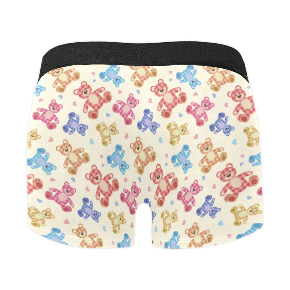Teddy Bear Pattern Print Design 05 Men's All Over Print Boxer Briefs Men's Underwear
