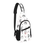 Hedgehog Pattern Print Design 02 All Over Print Chest Bag