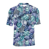 Shell design pattern Men's All Over Print Polo Shirt