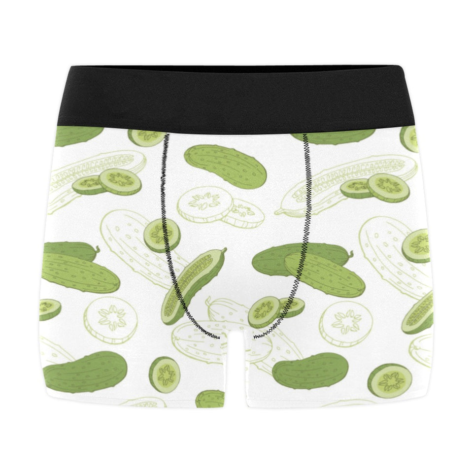 Cucumber sketch pattern Men's All Over Print Boxer Briefs Men's Underwear