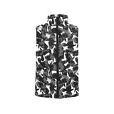 Crow illustration pattern Women's Padded Vest