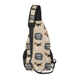 Beagle pattern All Over Print Chest Bag