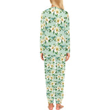 Hummingbird Pattern Print Design 01 Women's All Over Print Pajama Set