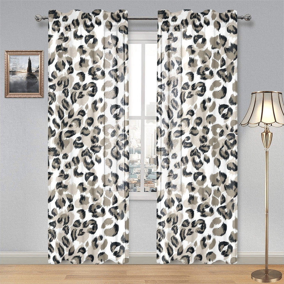 Leopard skin print pattern Gauze Curtain