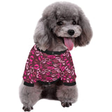 Lips Pattern Print Design 03 All Over Print Pet Dog Round Neck Fuzzy Shirt