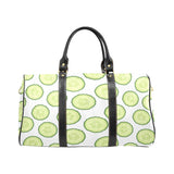 Cucumber slices pattern Travel Bag