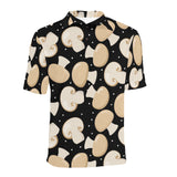 Champignon mushroom pattern Men's All Over Print Polo Shirt