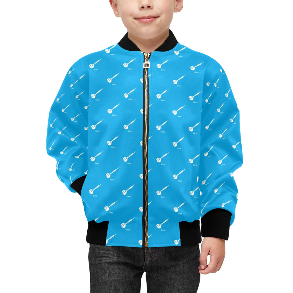 Darts Pattern Print Design 05 Kids' Boys' Girls' Bomber Jacket