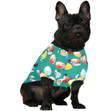 Billiard Ball Pattern Print Design 01 All Over Print Pet Dog Round Neck Fuzzy Shirt