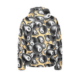 Billiard Ball Pattern Print Design 04 Kids' Boys' Girls' Padded Hooded Jacket