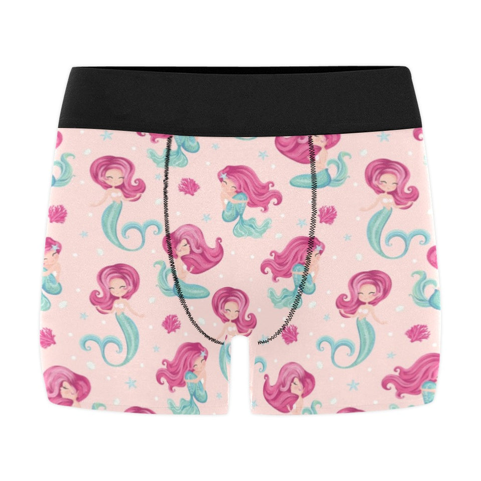 Cute little mermaid pattern Men's All Over Print Boxer Briefs Men's Underwear