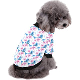 Hummingbird Pattern Print Design 02 All Over Print Pet Dog Round Neck Fuzzy Shirt