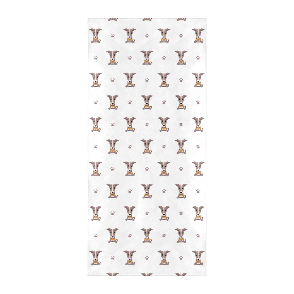 Greyhound Pattern Print Design 05 Beach Towel