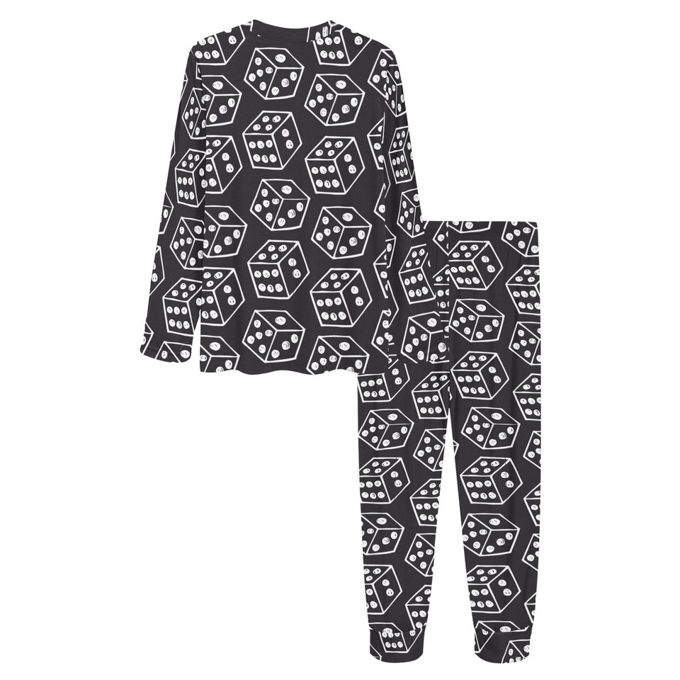 Dice Pattern Print Design 01 Women's All Over Print Pajama Set