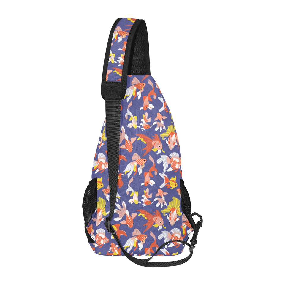Goldfish Pattern Print Design 04 All Over Print Chest Bag