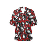 Billiard Ball Pattern Print Design 05 Women's All Over Print Hawaiian Shirt