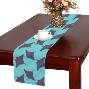 Stingray Pattern Print Design 02 Table Runner