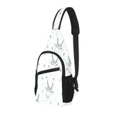 Cute goat design pattern All Over Print Chest Bag