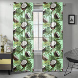 Coconut Pattern Print Design 02 Gauze Curtain