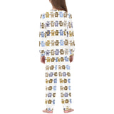 Teddy Bear Pattern Print Design 02 Kids' Boys' Girls' All Over Print Pajama Set