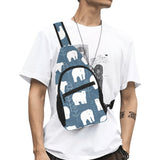 polar bear mother her child pattern All Over Print Chest Bag