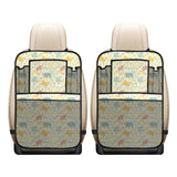 Hippopotamus Pattern Print Design 04 Car Seat Back Organizer