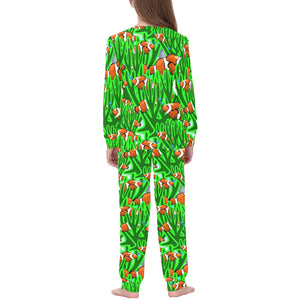 Clown Fish Pattern Print Design 01 Kids' Boys' Girls' All Over Print Pajama Set