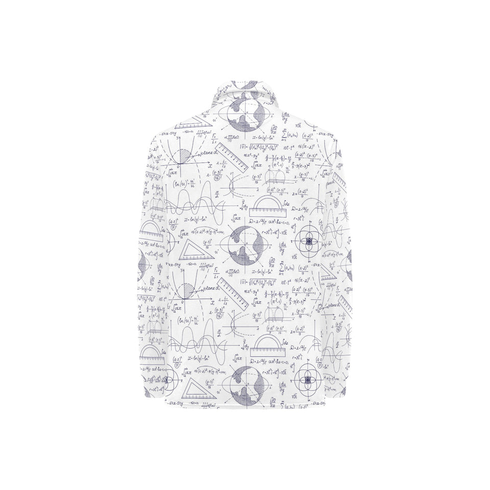 Math Pattern Print Design 03 Women's Long Sleeve Polo Shirt