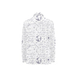 Math Pattern Print Design 03 Women's Long Sleeve Polo Shirt
