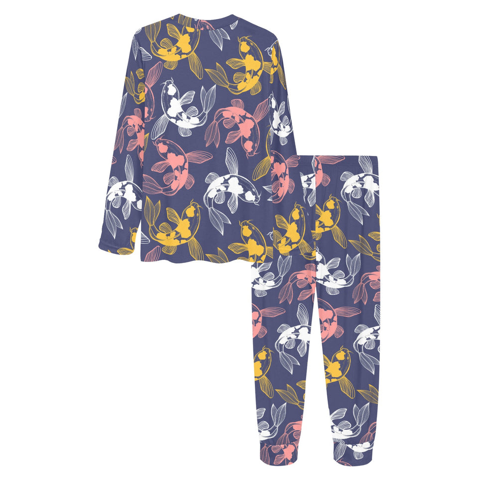 Koi Fish Carp Fish pattern Women's All Over Print Pajama Set