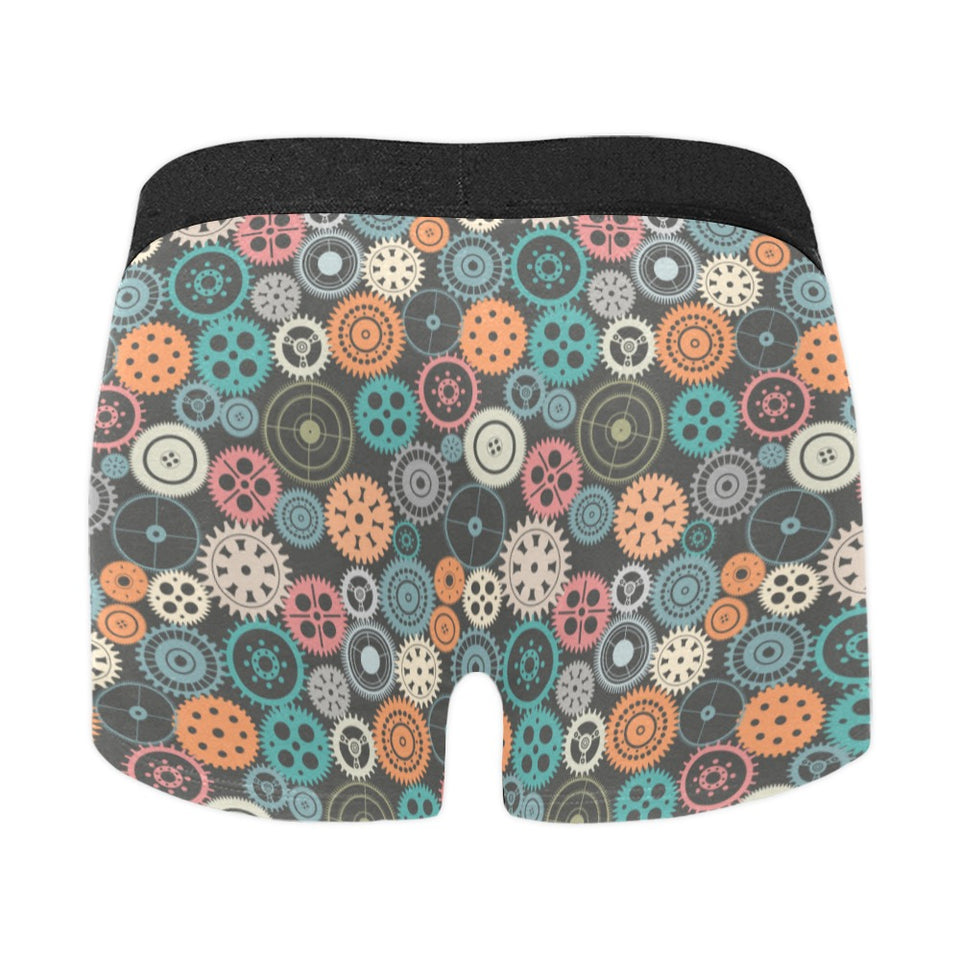 Gear Pattern Print Design 05 Men's All Over Print Boxer Briefs Men's Underwear