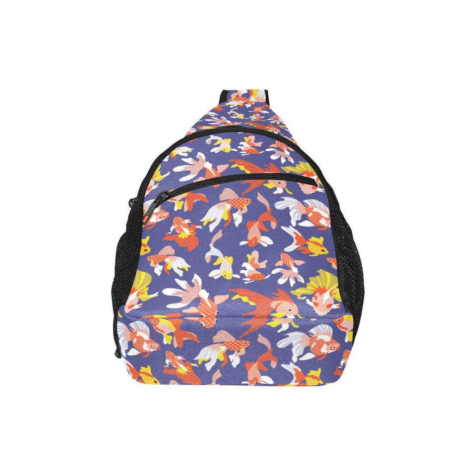 Goldfish Pattern Print Design 04 All Over Print Chest Bag