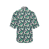 Pelican Pattern Print Design 03 Women's All Over Print Hawaiian Shirt